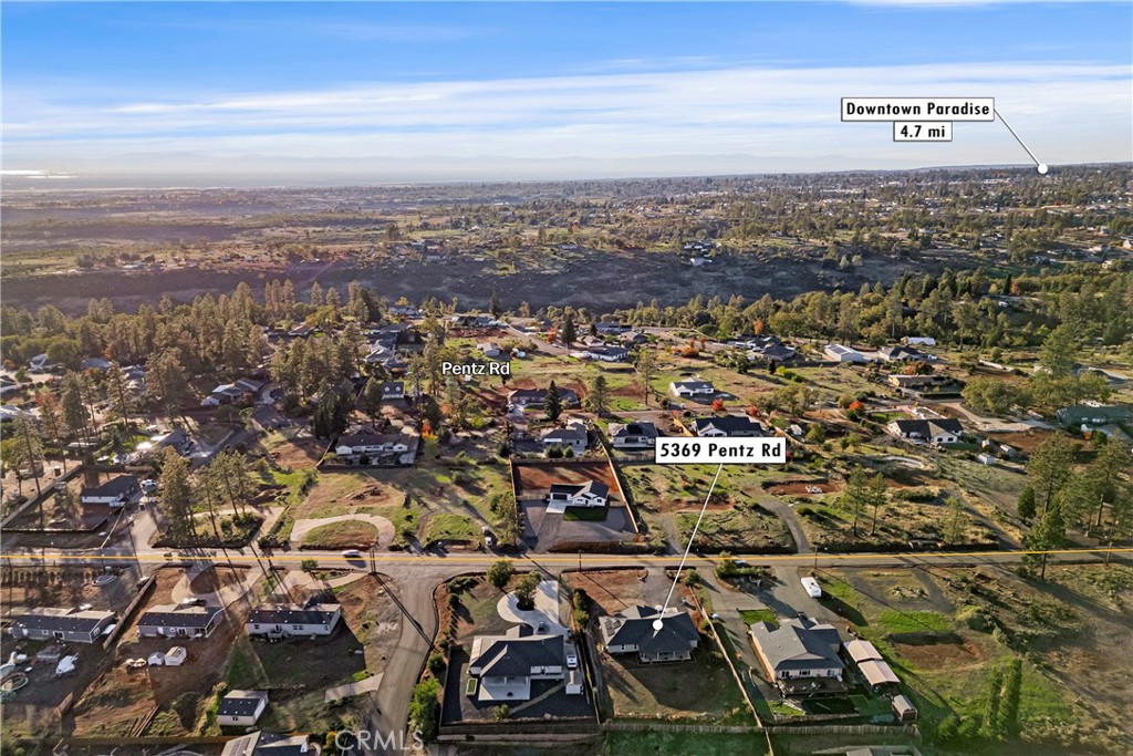 5369 Pentz Road Paradise, CA 95969 - Photo 41 of 42 an aerial view of a city