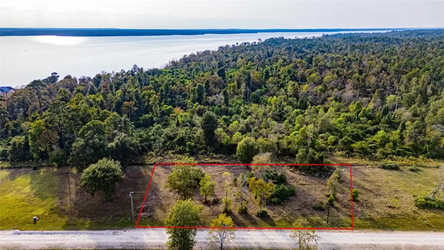 a view of a lake with a mountain