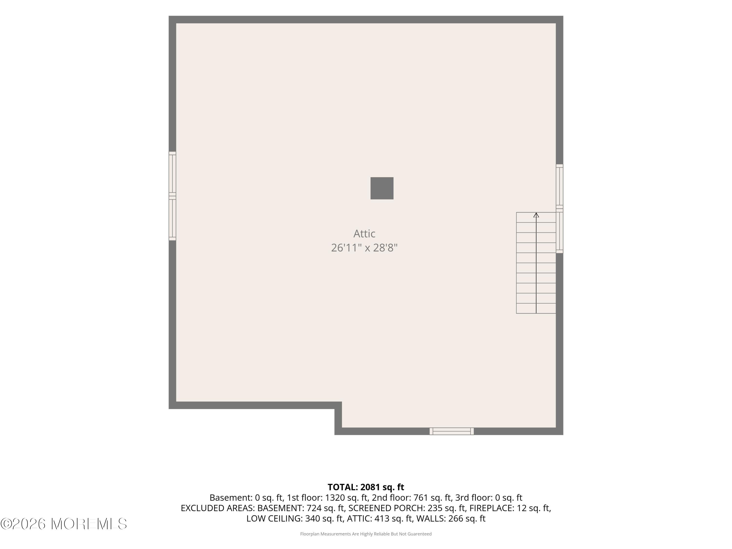 175 Broad Street, Unit 2 Manasquan, NJ 08736 - Photo 69 of 72 Floorplan Attic