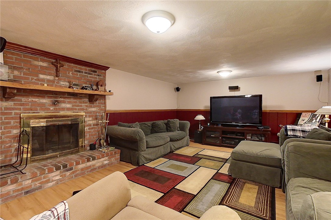 50 Sheffield Hill Road Exeter, RI 02822 - Photo 32 of 50 Finished Basement With Fireplace