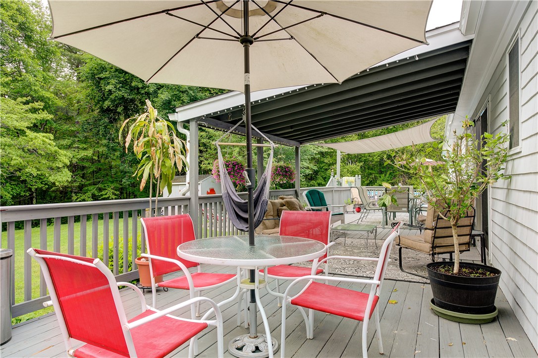 50 Sheffield Hill Road Exeter, RI 02822 - Photo 44 of 50 Massive Deck Area has multiple sitting areas