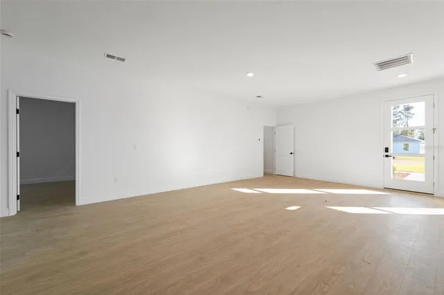 a view of an empty room