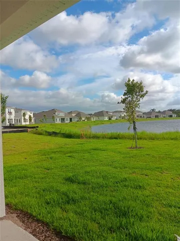 a view of a grassy field