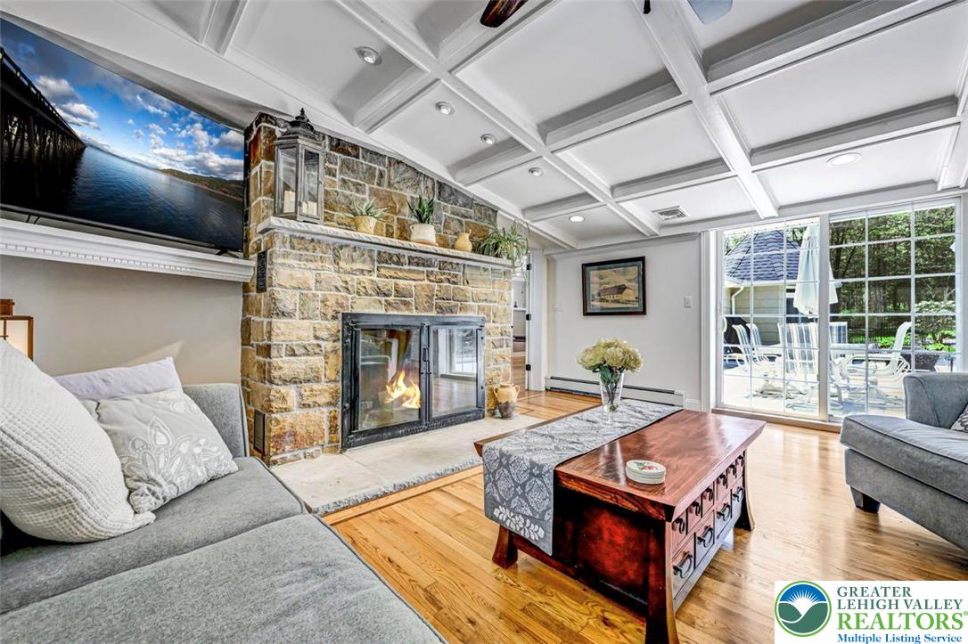 1284 Burger Hollow Road Effort, PA 18330 - Photo 18 of 100 Gorgeous Custom Fireplace w/ Hearth
