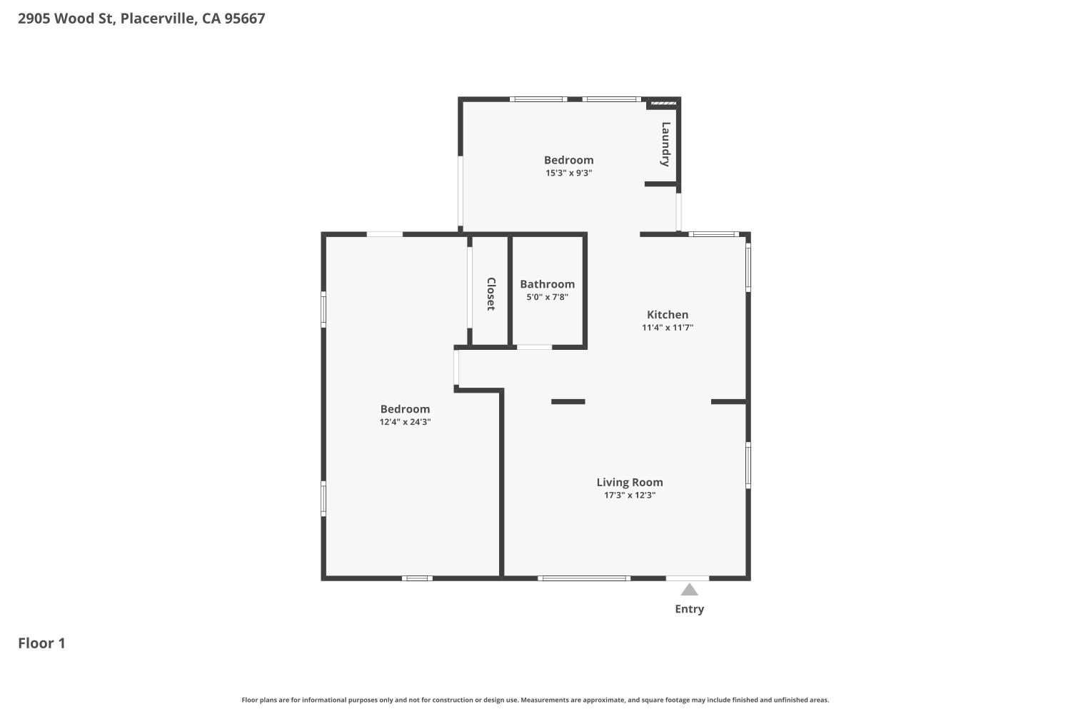 2905 Wood Street Placerville, CA 95667 - Photo 41 of 41 a picture of a floor plan