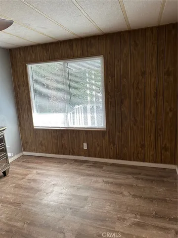 a view of wooden door