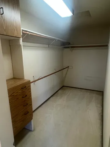a view of closet area