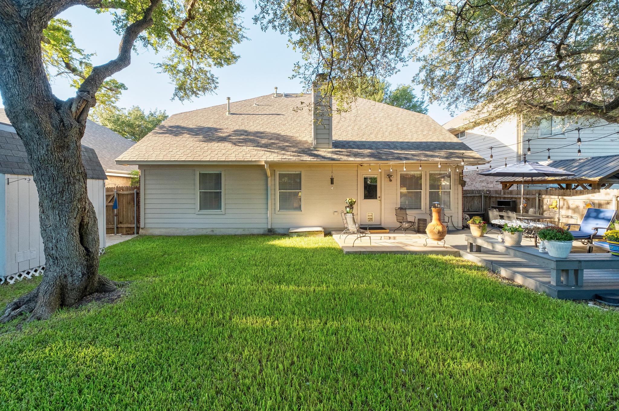 1506 Old Mill Road Cedar Park, TX 78613 - Photo 30 of 40 Back of Home, wonderful backyard! Roof will be Replaced prior to closing.