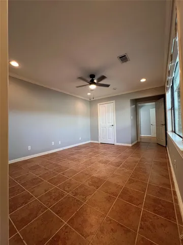 a bathroom with a mirror and a shower