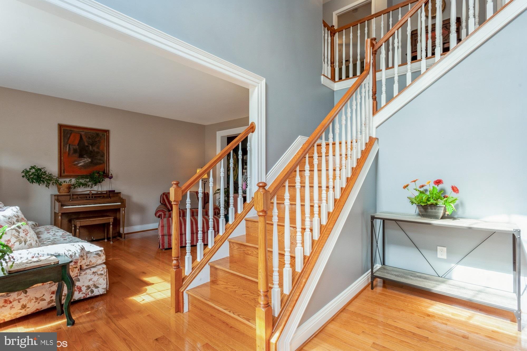 Gleaming hardwood floors