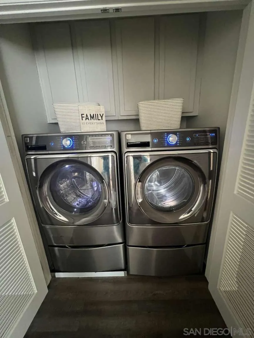 362 Borden Road San Marcos, CA 92069 - Photo 11 of 23 a washer and dryer sitting inside of a kitchen