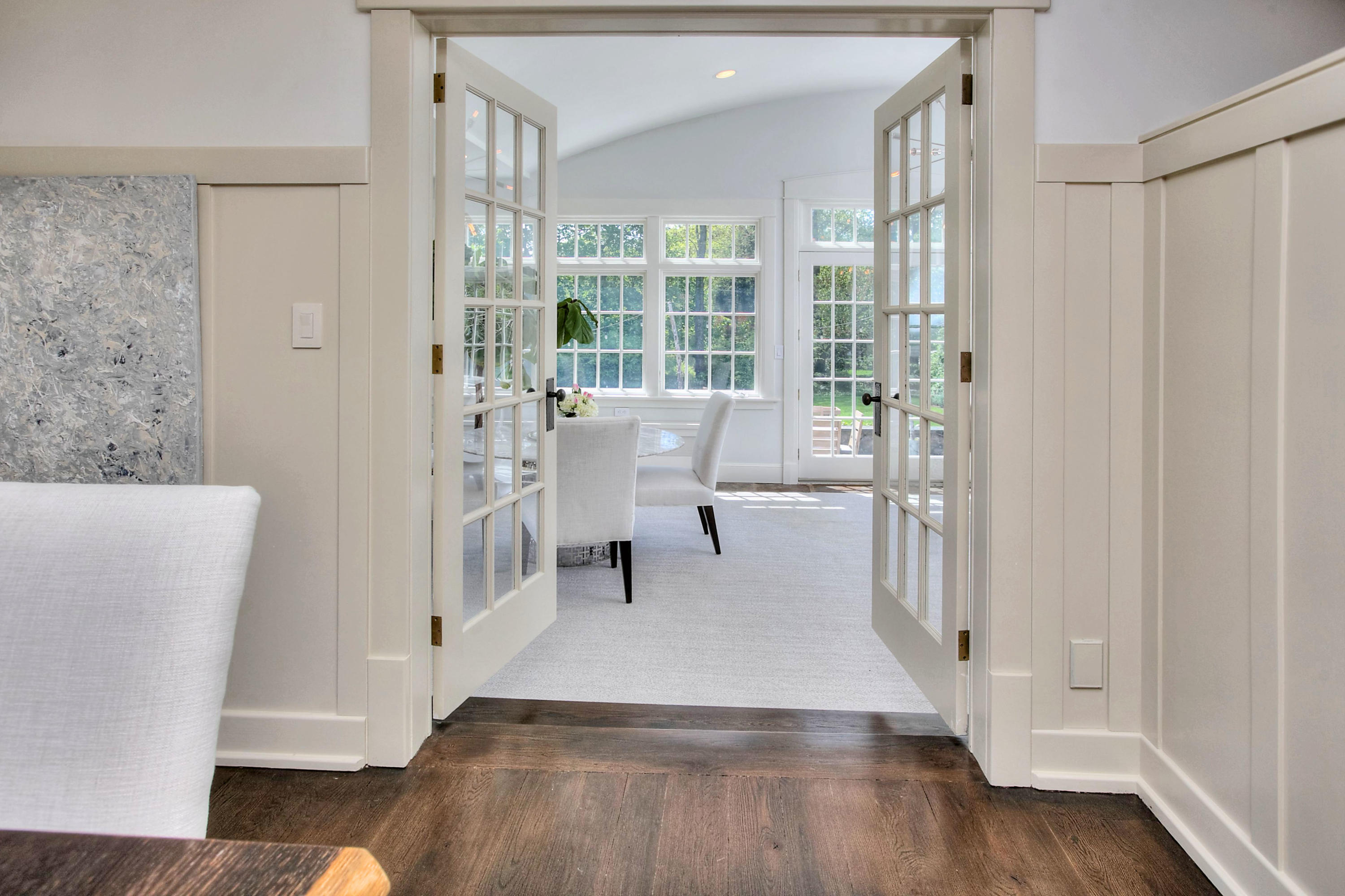 166 West Road New Canaan, CT 06840 - Photo 15 of 52 Into Sunroom