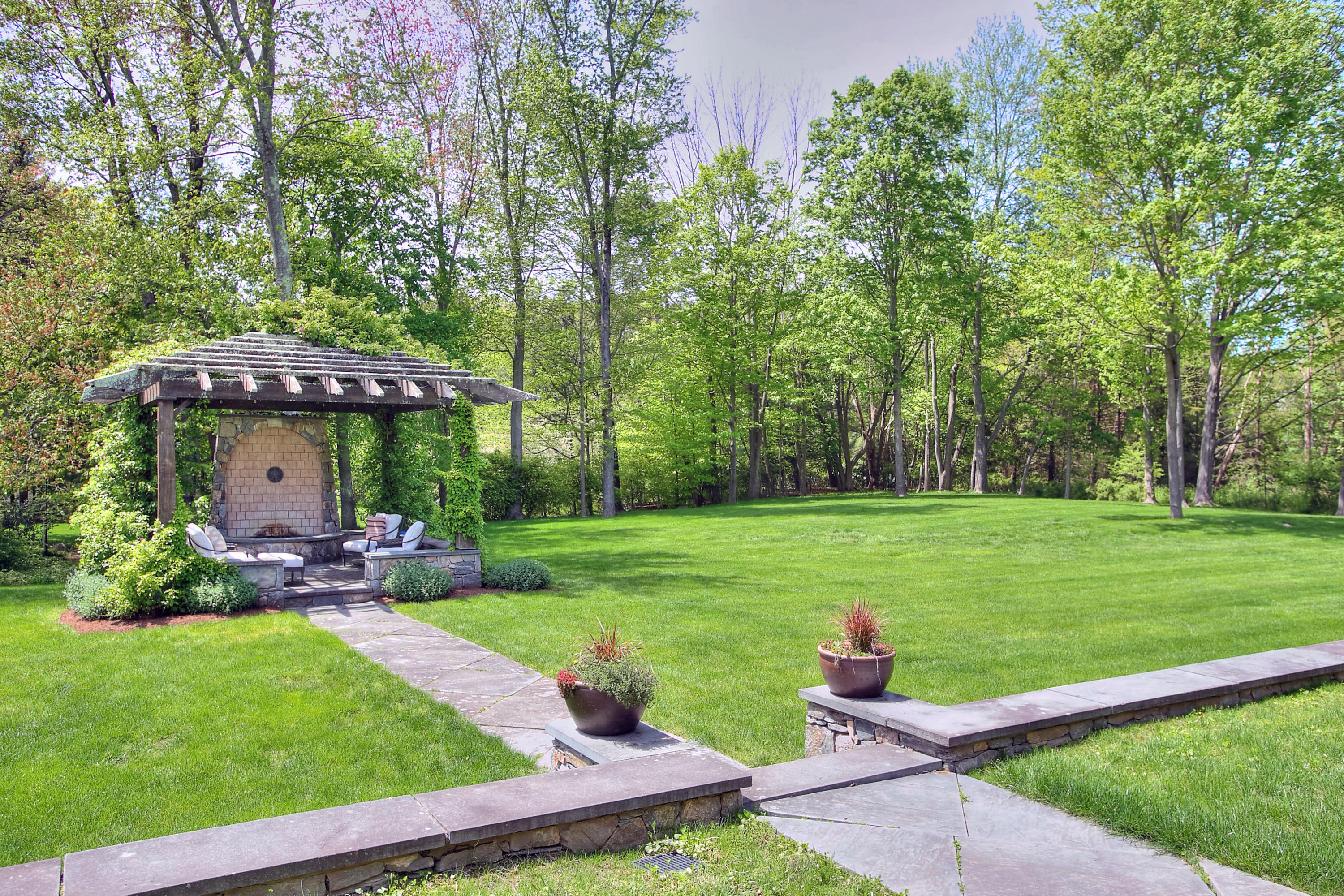 166 West Road New Canaan, CT 06840 - Photo 40 of 52 View from terrace