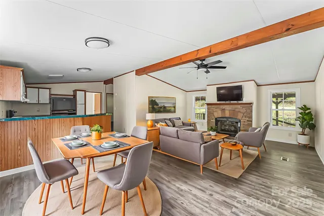 a outdoor space with furniture