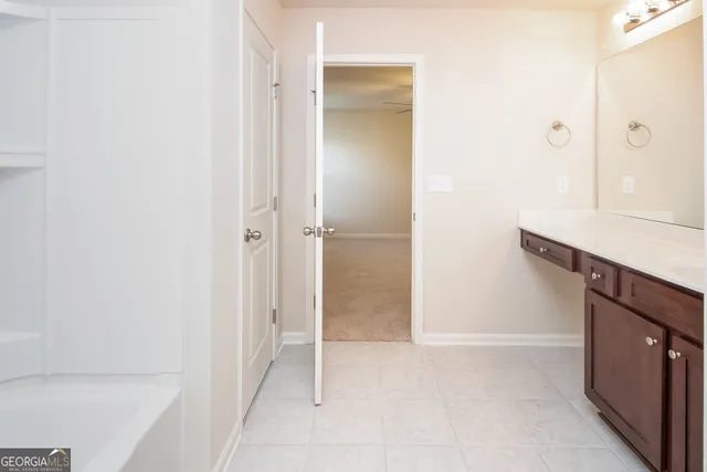 a view of an empty room