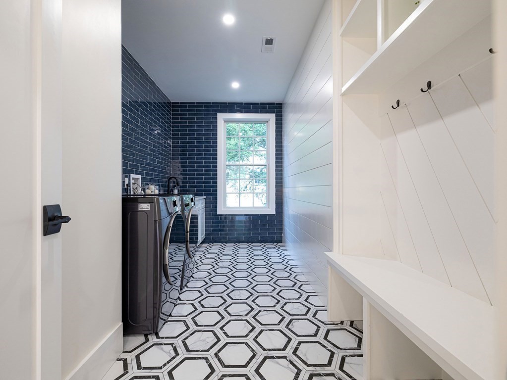 20 Bound Brook Road Newton, MA 02461 - Photo 31 of 40 a view of entryway with a window and a refrigerator