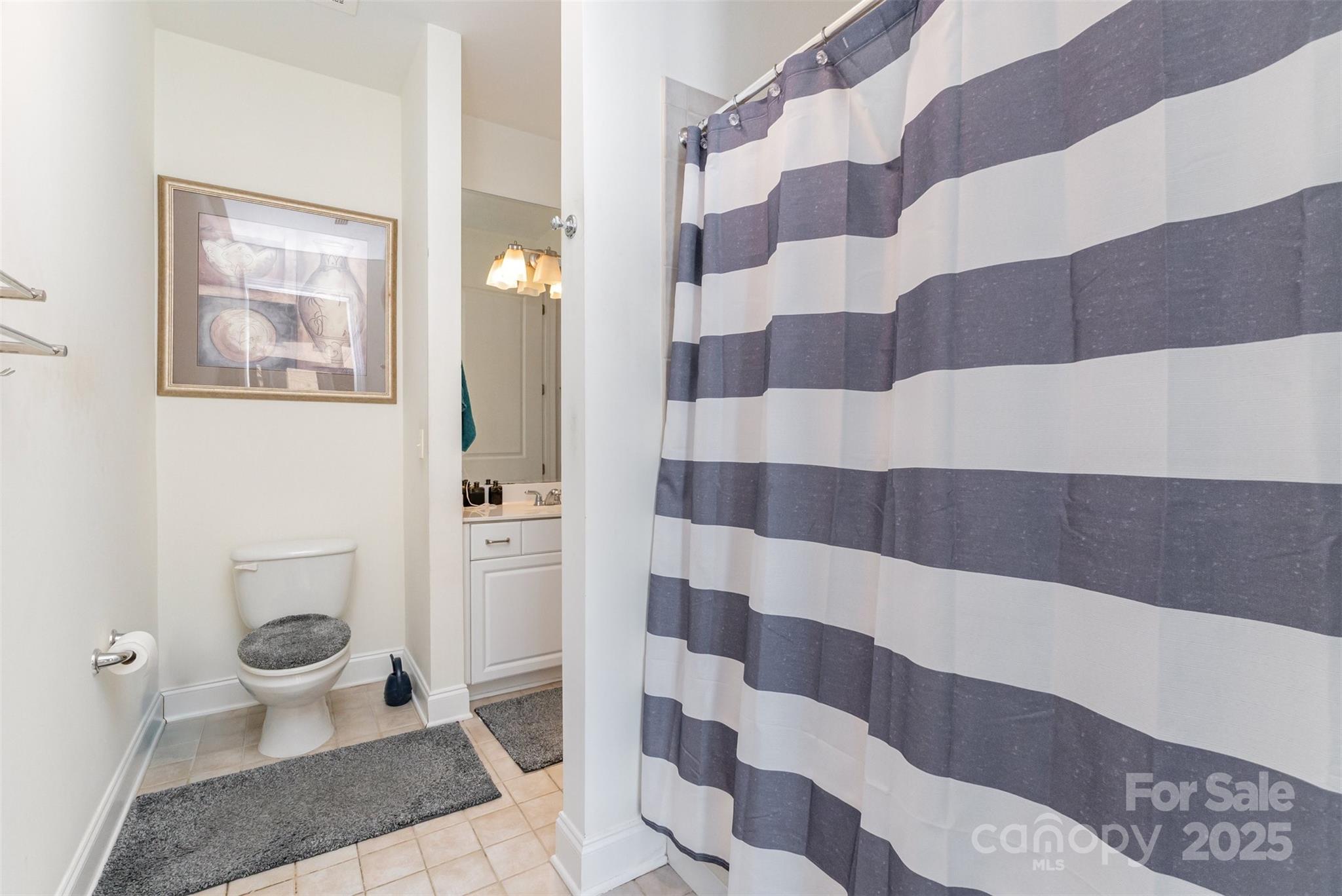 230 South Tryon Street, Unit 1105 Charlotte, NC 28281 - Photo 19 of 33 a bathroom with a toilet and a shower