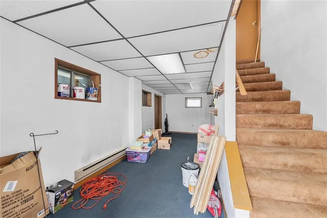 a view of entryway with stairs and furniture