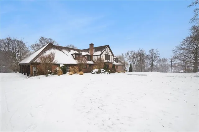 a view of road and snow