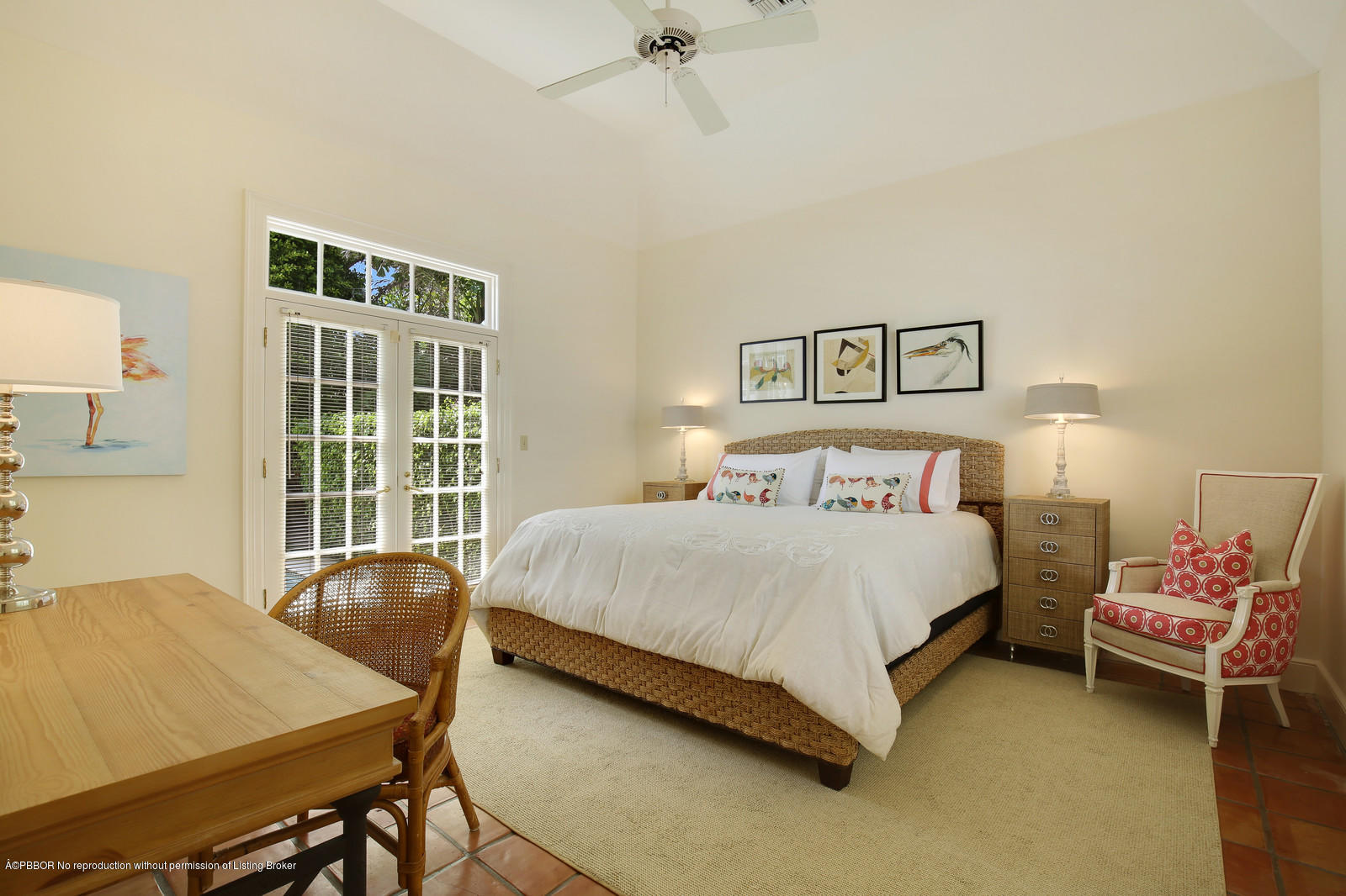 133 Gulfstream Road Palm Beach, FL 33480 - Photo 16 of 20 a bedroom with a bed and a table in it