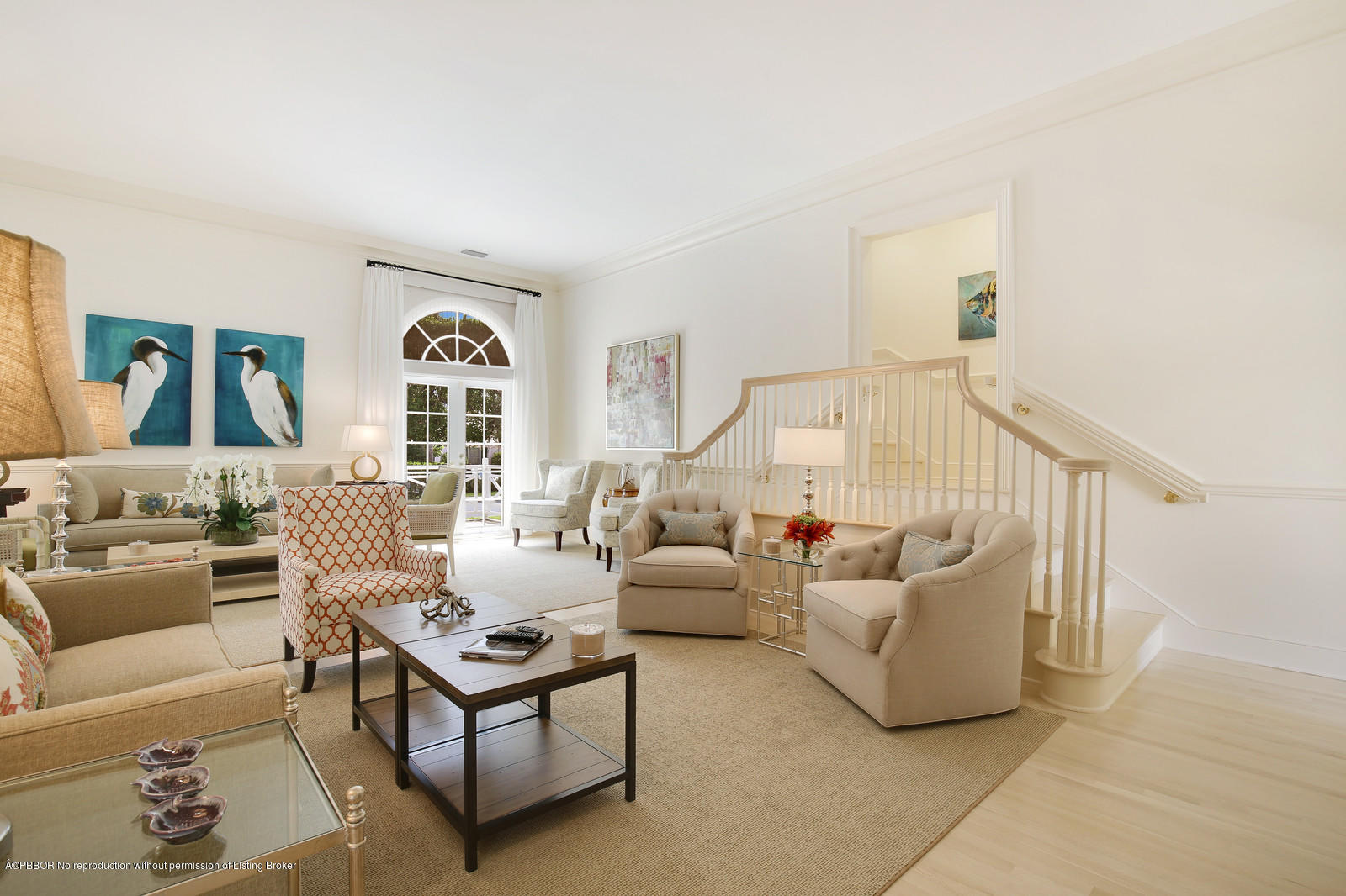133 Gulfstream Road Palm Beach, FL 33480 - Photo 4 of 20 a living room with furniture and a large window