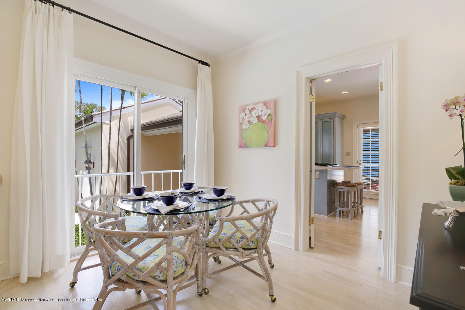 133 Gulfstream Road Palm Beach, FL 33480 - Photo 5 of 20 a dining room with furniture and front door