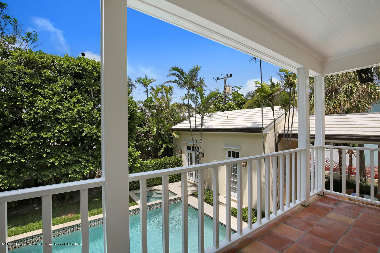 133 Gulfstream Road Palm Beach, FL 33480 - Photo 10 of 20 a view of a house with a flower garden