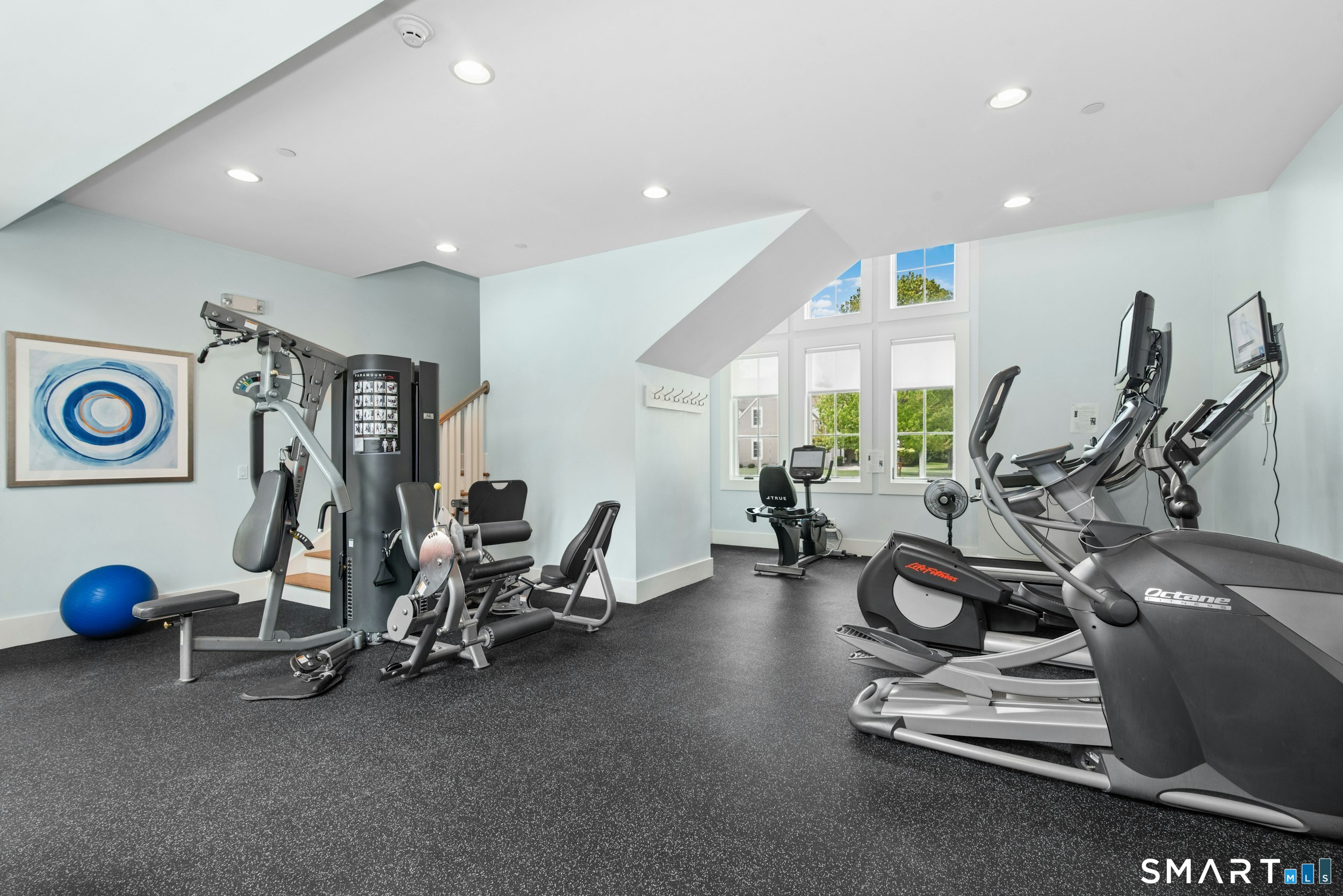 77 Havemeyer Lane, Unit 310 Stamford, CT 06902 - Photo 21 of 22 a view of a room with gym equipment