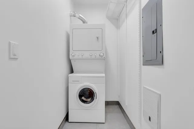 a city view with tall buildings