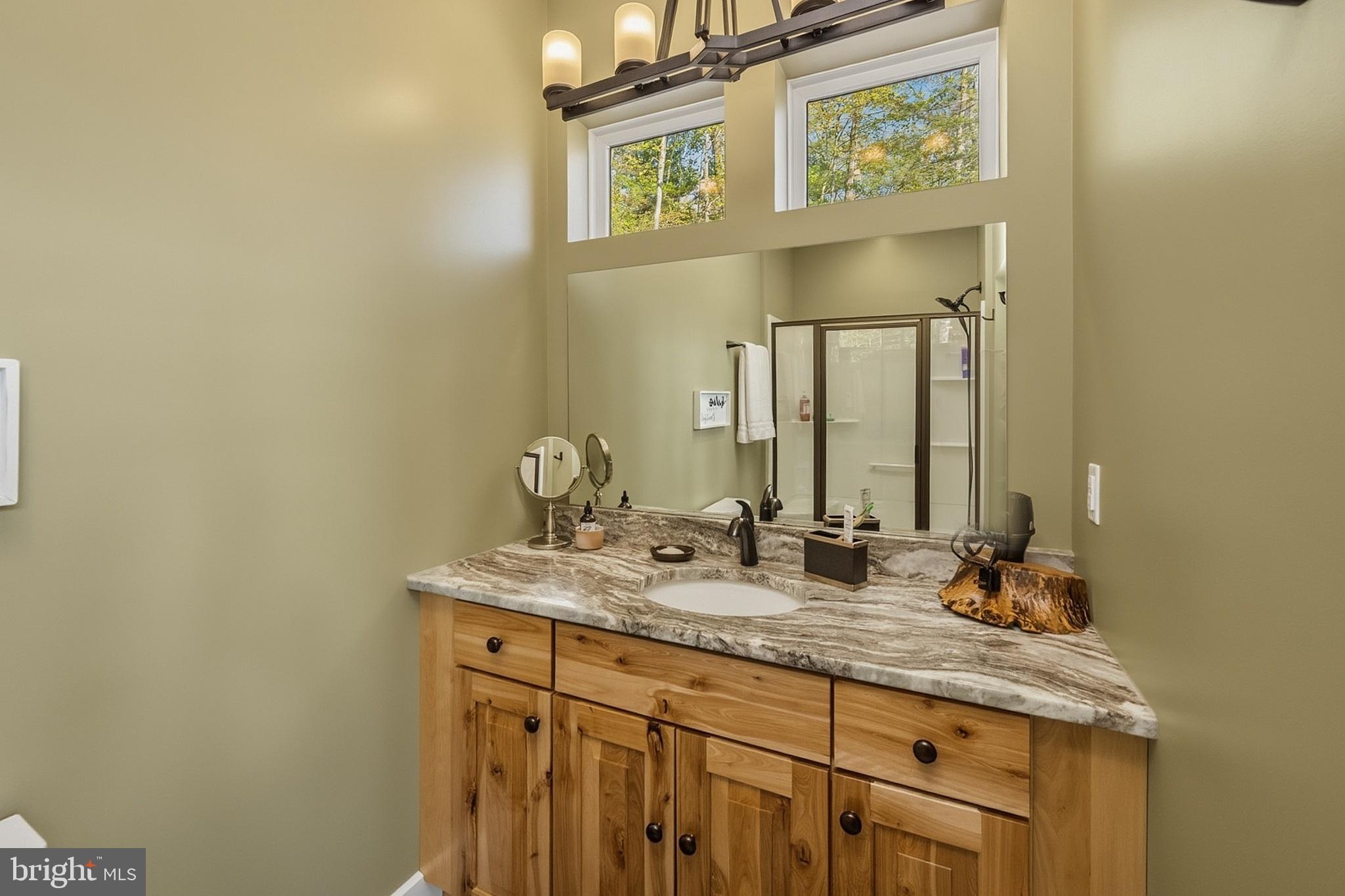 755 Rock Lodge Road McHenry, MD 21541 - Photo 61 of 85 Second ensuite bathroom - custom woodwork