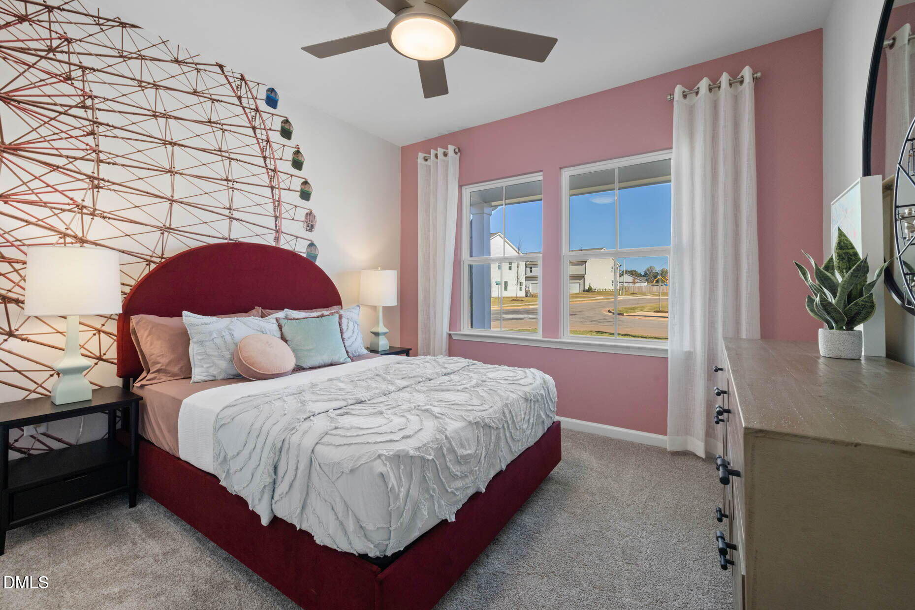 364 Broomside Avenue Raleigh, NC 27603 - Photo 22 of 35 a bedroom with a bed and a potted plant