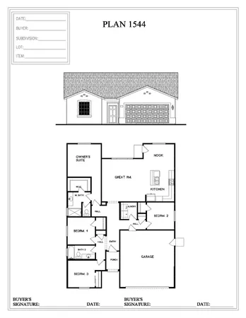 a picture of a floor plan