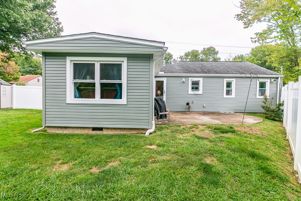 9479 Hoose Road Mentor, OH 44060 - Photo 18 of 20 Rear view of house with patio.