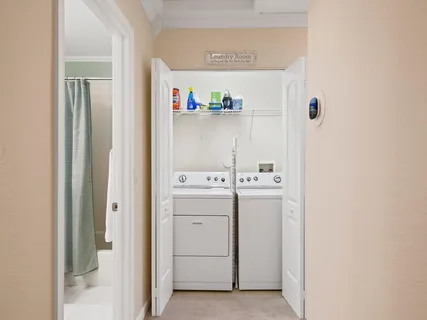 a room with storage and utility