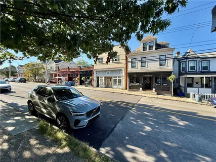 a car parked in front of a building