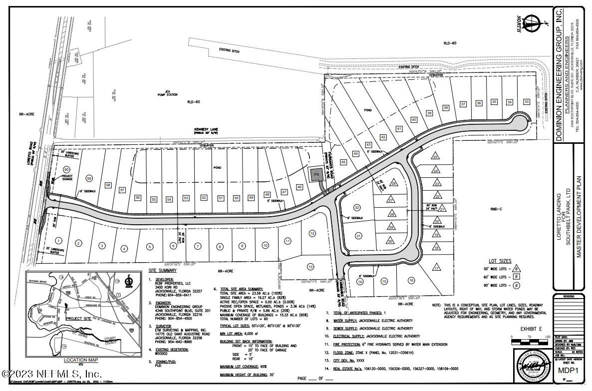 3323 Loretto Road Jacksonville, FL 32223 - Photo 1 of 1 Loretto Rd Site Plan