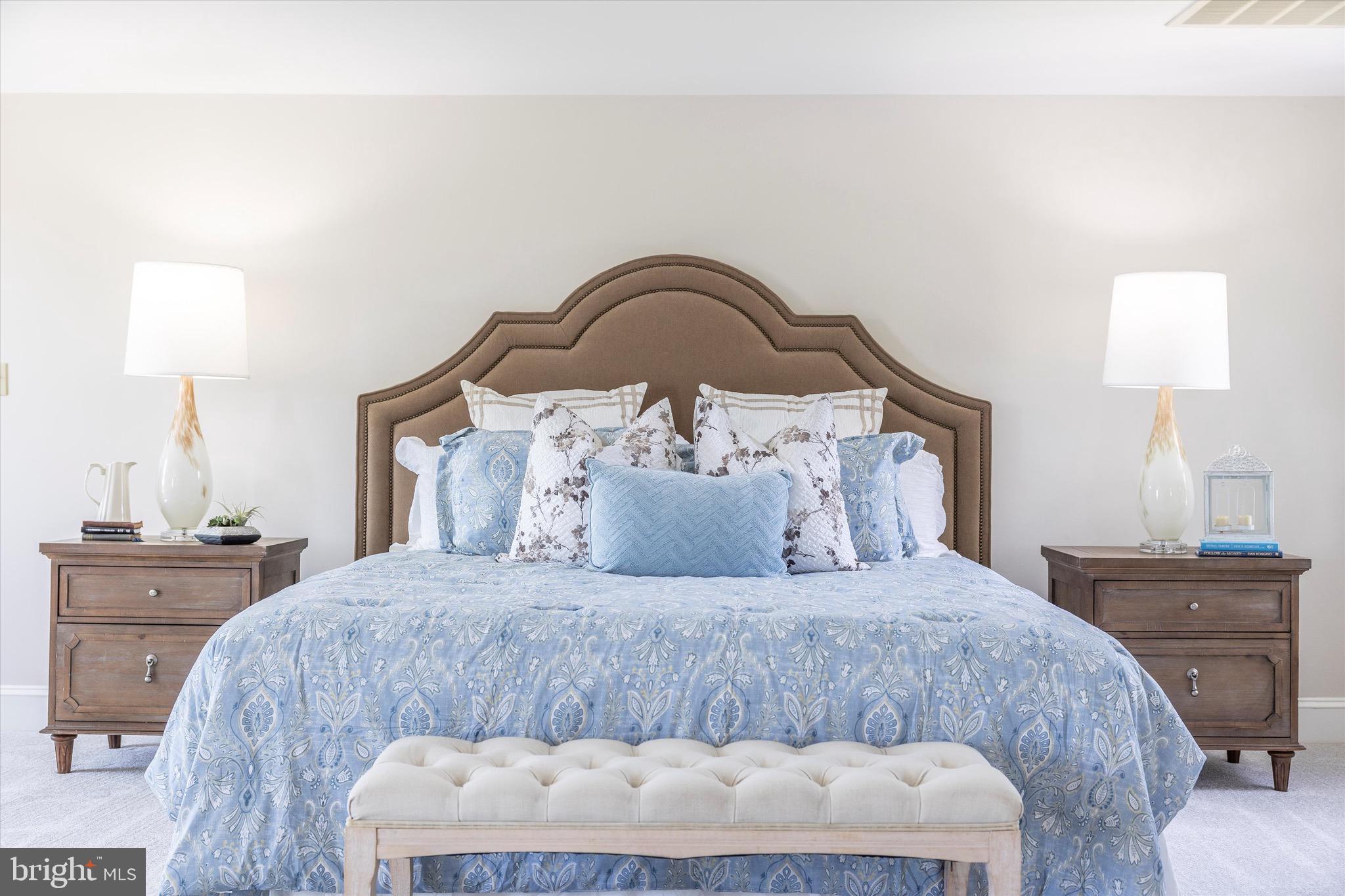 8423 Yellow Springs Road Frederick, MD 21702 - Photo 116 of 136 a bedroom with a bed and a lamp on dresser
