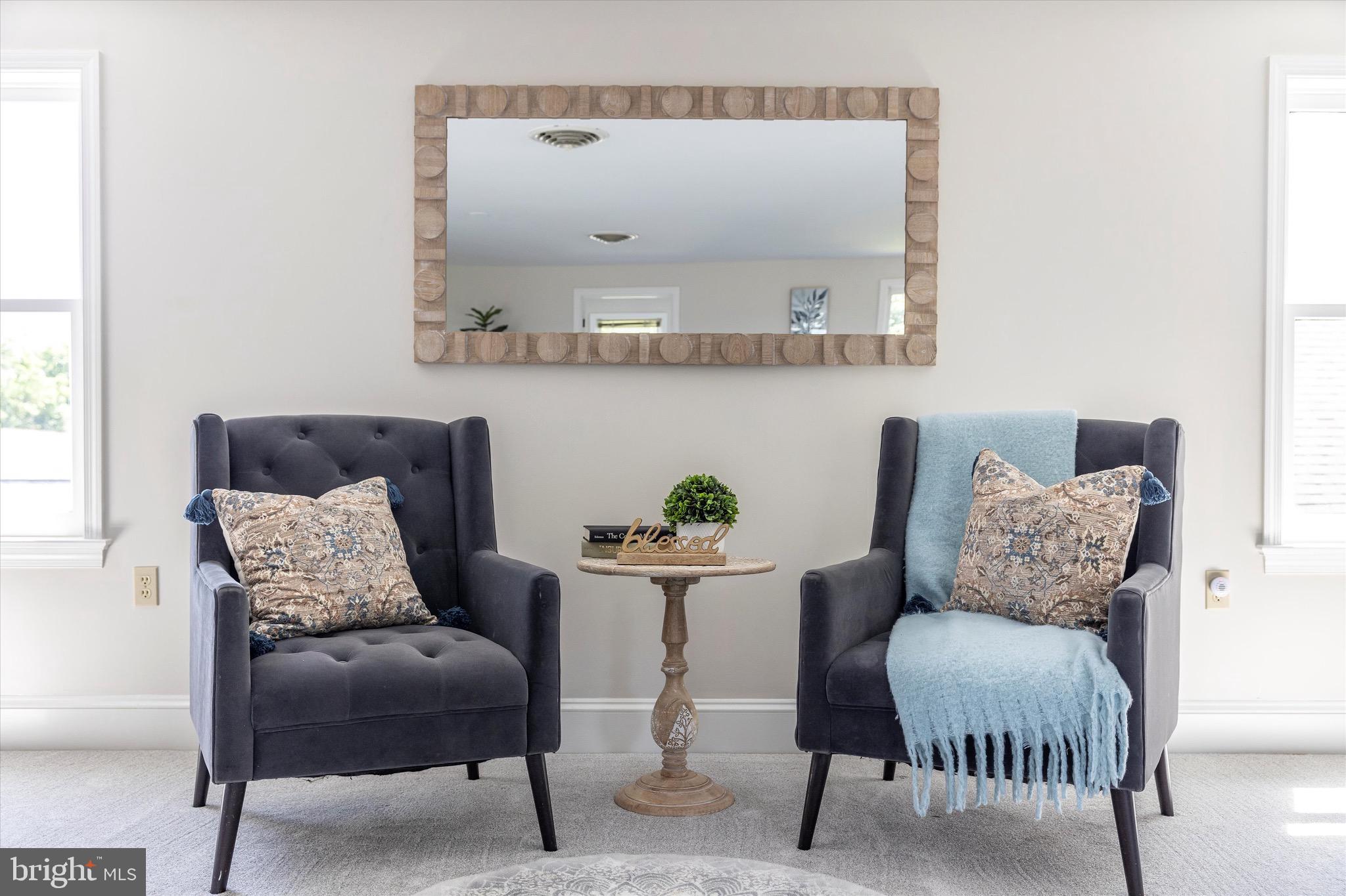 8423 Yellow Springs Road Frederick, MD 21702 - Photo 118 of 136 a living room with furniture and a mirror