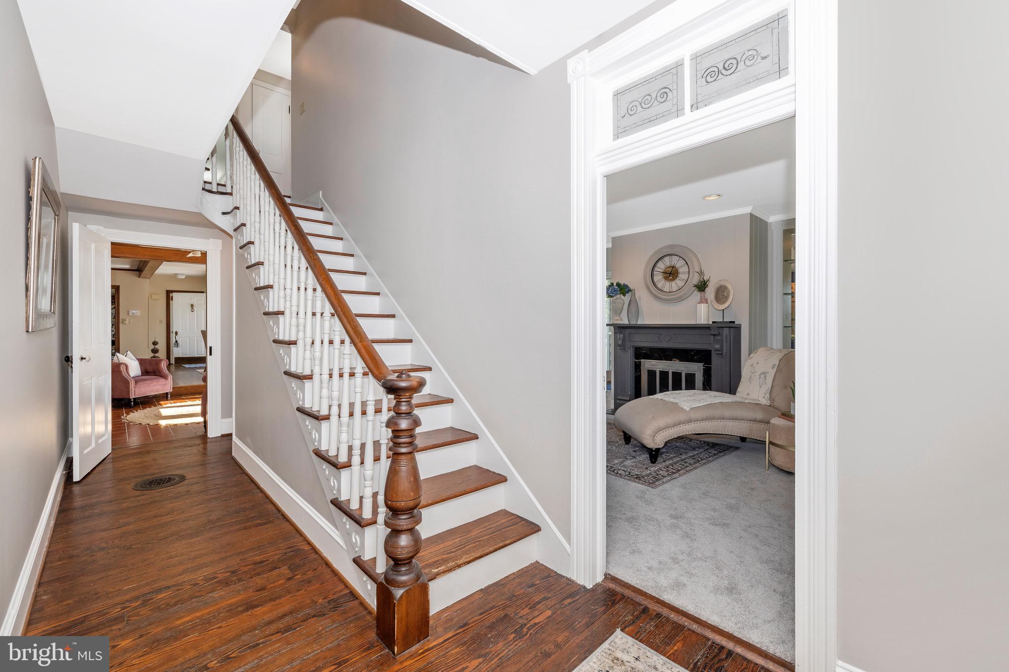 8423 Yellow Springs Road Frederick, MD 21702 - Photo 20 of 136 Original staircase, and door to parlor