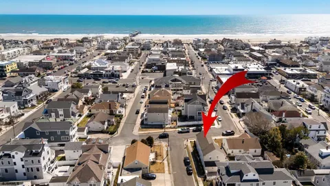 an aerial view of multiple house