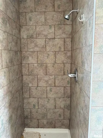 a view of a forest filled with trees