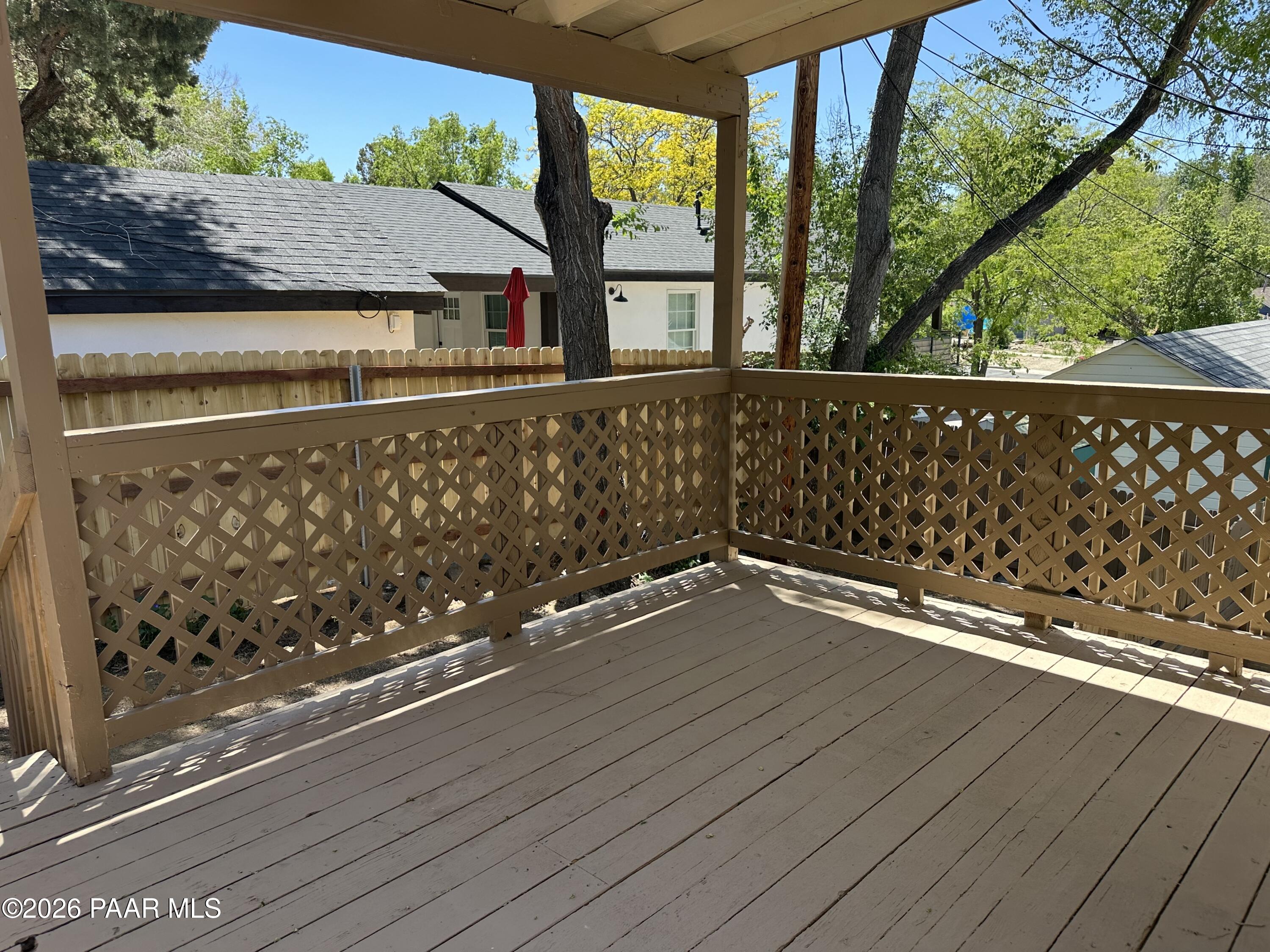 609 East Goodwin Street Prescott, AZ 86303 - Photo 18 of 40 Unit A Deck