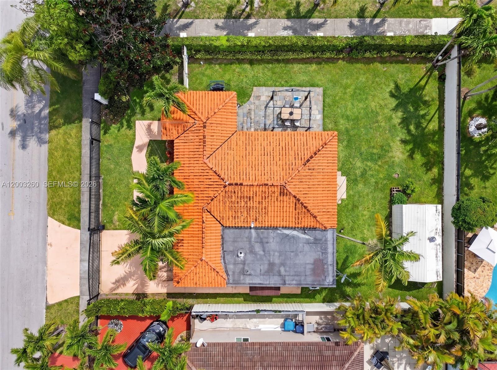9000 Southwest 40th Terrace Miami, FL 33165 - Photo 20 of 23 an aerial view of a house with a garden and plants