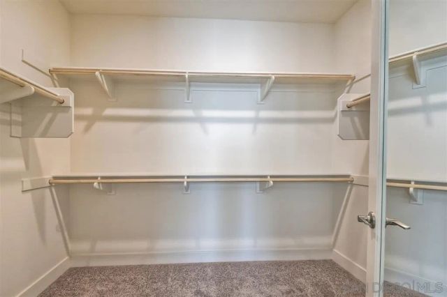 a close view of closet