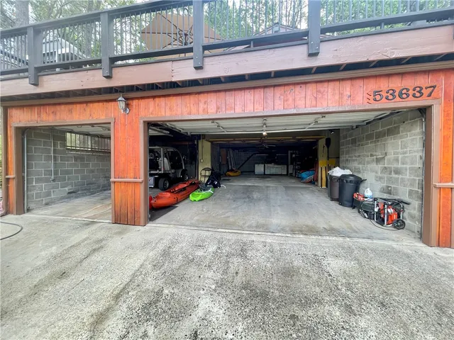 a view of parking garage