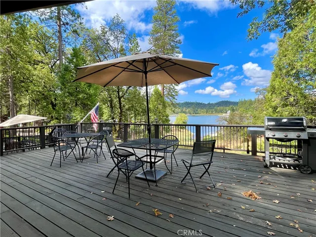 an outdoor space with seating