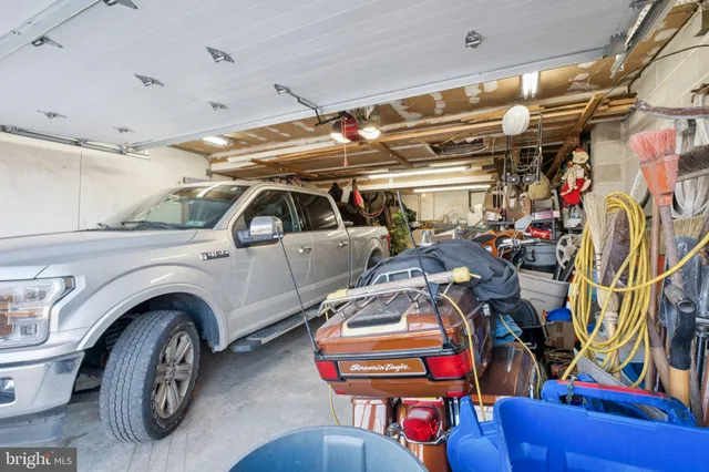 a view of a storage room with bicycles
