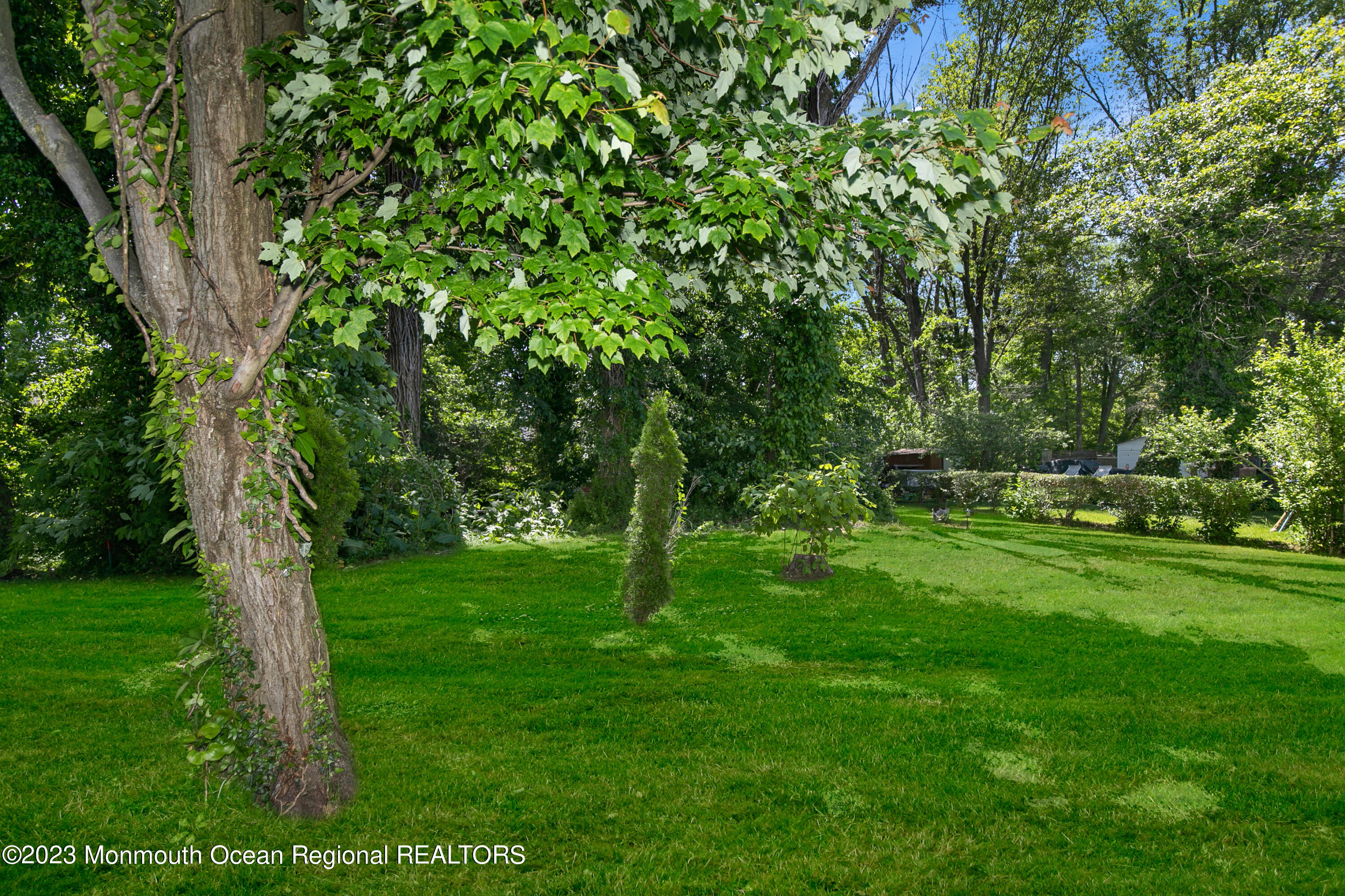 197 Raritan Street Keyport, NJ 07735 - Photo 25 of 28 a view of a grassy field with trees in the background