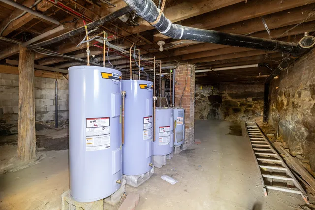 a view of water heater room
