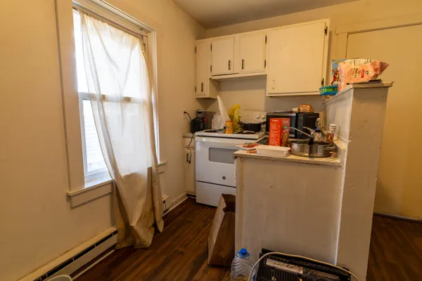 a room with storage and utility